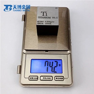 Grade 5 Ti6Al4V Alloy titanium ingot price per kg for industrial use