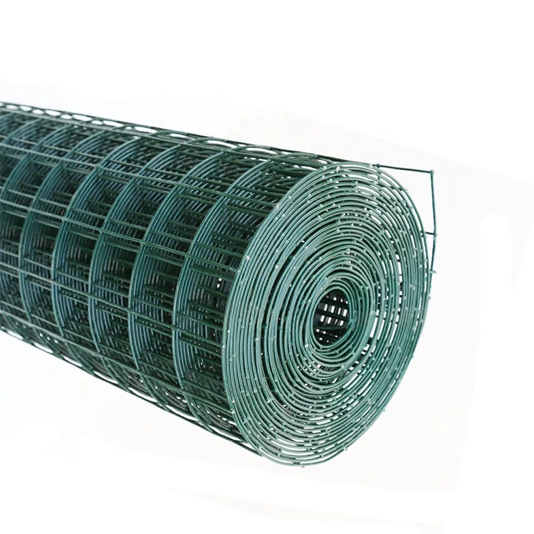Green pvc coated welded wire mesh 12.7x12.7mm
