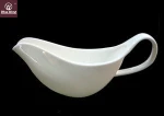 H11264 wholesale factory white porcelain restaurant gravy boat