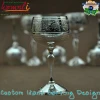 Hand crafted silver plated custom metal shot glasses tequila shot glass