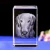 Import Handmade Souvenir Gifts, 3D Engraved Dog Crystal Cube Glass Craft from China
