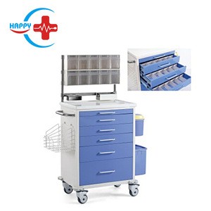 HC-M045 High quality Hospital Luxury Anesthesia  Cart medical Instrument trolley with competitive price