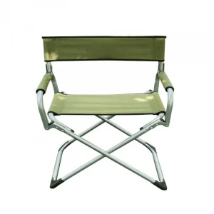 HE-1141 Outdoor Portable Customized Metal Folding Director Chairs With Cup pockets Outdoor Leisure Metal Camping Chairs