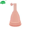 Healeanlo Feminine Hygiene Silicone Drain Valve Menstrual Cups sanitary tampon cup the period cup