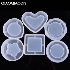 Heart-shaped Square Round Plum-shaped Silicone Mold Ashtray for Resin DIY