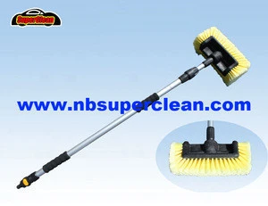 Heavy Duty Water Flow Soft Bristle Car Wash Brush,Water Throught Car Wash Brush