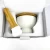 Import Herb and Spice Tools Vegetable Grinder  Mortar Solid Ceramic Bowl  Mortar and Pestle Set with Bamboo Base from China