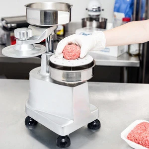 HF-100 Commercial KFC burger Patty Press  Round Meatball Shaping Machine