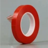 High Adhesion Acrylic Clear PET Double Sided Polyester Adhesive Tape with PET Red Film