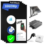 High Efficiency Mounting Wall Solar 400 Watt 600w 800w On PV Grid Plug And Play Balkonkraftwerk System Kit Solaranlage Warehouse