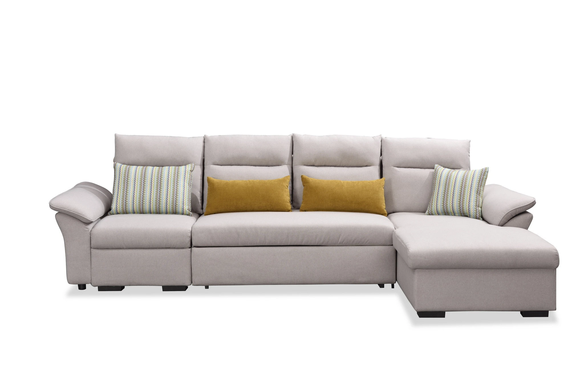 High End Modern European Fabric Leisure Couch L Shape Sofa Living Room Furniture