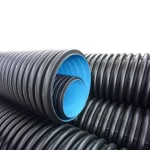 High quality 12 inch plastic culvert pipe hdpe double wall corrugate pipes Sn8 Hdpe Corrugated Pipe Large Diameter
