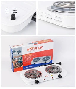 High quality 2000w Portable Solid Hot Plates 2 burner electric stove
