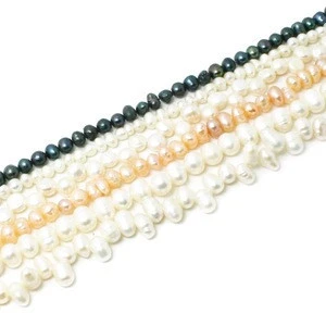 High Quality 35.5CM Natural Freshwater Pearl Beads Punch Loose Beads For DIY Women Elegant Necklace Bracelet Jewelry Making