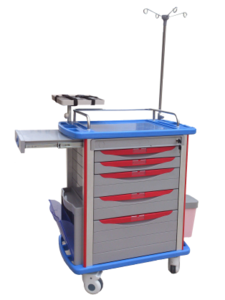 High quality ABS anesthesia trolley medical trolley for sale