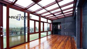 High quality aluminum alloy sunroom sets glass house garden gardenhouse