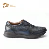 High quality casual style sneaker running shoe rubber genuine leather sport shoes men