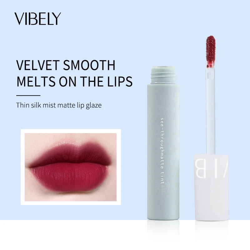 High Quality Colorful Lip Gloss Long-lasting Tinted Thin Silk Soft Matte Lip Glaze