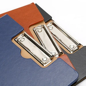 High quality custom PU leather business document file folder