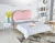 Import High quality double bedroom metal pink iron antique bed design furniture from China