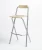 Import High quality folding bar stool wooden top folding bar chair with metal frame from China