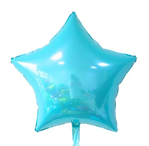High Quality Happy Birthday Party Star shaped Mylar Foil Helium Balloons