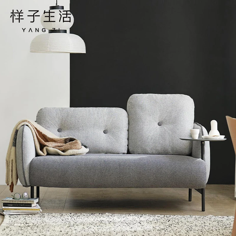 High quality living room nordic modern love two seat fabric sofa