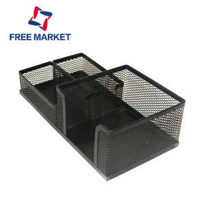 High quality multifunction pen holder and letter holder/wire mesh note box