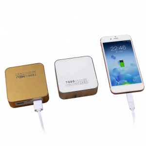 High Quality Promotion Gift Dual USB Advertising Power Bank 7800mAh
