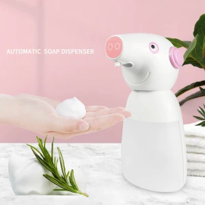 high quality rechargeable  soap dispensing 330ml automatic touchless foaming soap dispenser  cute automatic soap dispenser