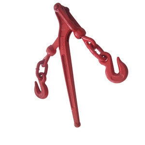 High quality Red Forged lever chain Ratchet type Load binder