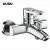 Import High quality single handle 2 installation holes shower brass bathtub faucet from China