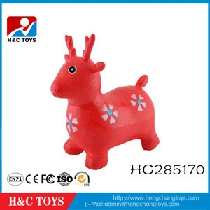 High quality soft inflatable jumping deer toys inflatable jumping animal toy HC285170