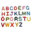 High Quality Teaching Appliance Type Colorful Cute Office Magnet Alphabet Letter Wooden Fridge Magnet