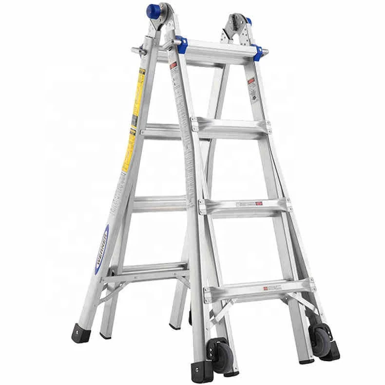 High quality telescopic ladder aluminium ladders with wheel ladders aluminium