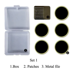 High Quality Tyre Repair Tool Set Lightweight Self-Adhesive Kit  Bike Puncture Repair Glueless Patches