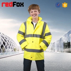 High Visibility Reflective Safety Waterproof Children Motorway Jacket