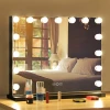 Hollywood Vanity Mirror With 15 Bulbs Makeup Lighted Mirror 3 Mode Adjustable Touch Screen