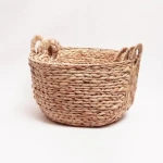Home appliances Hot deal Natural ROUND HYACINTH STORAGE BASKET LARGE handmade storage baskets storage boxes