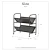 Import Home storage household storage Taiwan household furniture Manufacturer OEM eBay Organizer heavy duty metal magazine rack with wheels from Taiwan