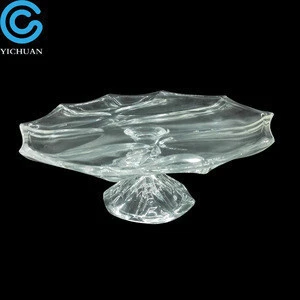 Homeware Transparent container fruit tray with stem