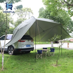 HOMFUL Outdoor Leisure Car Rear Tent Garden Car Awning Tent Camping Sunshade
