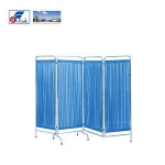 Hospital Ward Nursing Equipment Stainless Steel 3,4 Panel Folding Screen