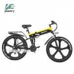 Hot 48V 500W Power Motor Full Suspension Folding Bike Electric Snow Bike 20"*4.0 Inch Fat Tire Electric Bike Bicycle
