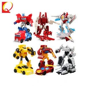 Hot boy DIY plastic car transform toy deformation robot