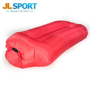 Hot Outdoor inflatable air bed camping waterproof air sleeping bag for beach lazy laybag