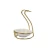 Import Hot Pot Gold Spoon Rest Standing Rack with Ceramic Bowl Kitchen Tableware Tool from China