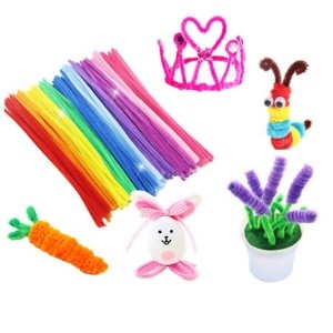 Hot sale art and craft supplies General Cotton  DIY Children Education Toy snake wire pipe cleaners Chenille Stem For Art