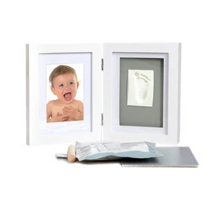 Hot Sale Baby Footprint Photo Frame Girls and Boys Baby Photo Album For Home Decor