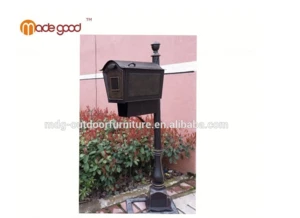 Hot Sale  cast aluminium mailbox with  post garden  mailbox